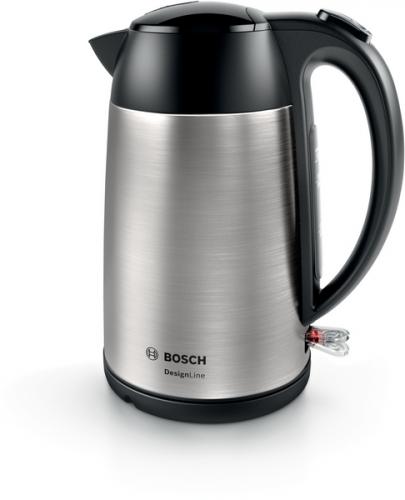 Bosch Wasserkocher Design Line TWK3P420 - Farbe: Edelstahl schwarz
