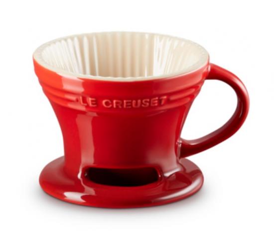 Le Creset Steinzeug Kaffeefilter | Farbe: Kirschrot