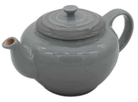 Le Creuset Teekanne aus Steinzeug mit Edelstahl-Siebeinsatz | Farbe: Perlgrau